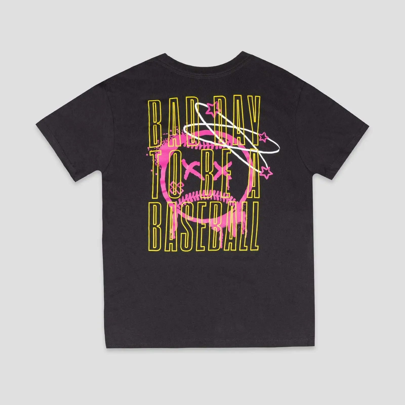 Bat Bros Bad Day Printed Cotton Short-Sleeve T-Shirt - Men's Casual Round Neck Hemmed Top for S, Siblings, Christmas, All Seasons