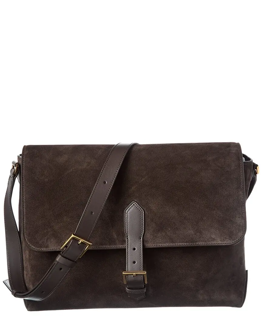 Tom Ford Suede & Leather Messenger Bag
