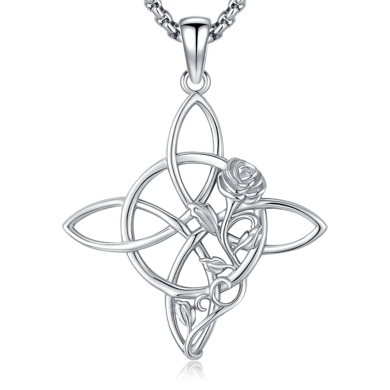 Rose Witches Knot Necklace