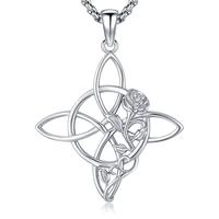 Rose Witches Knot Necklace