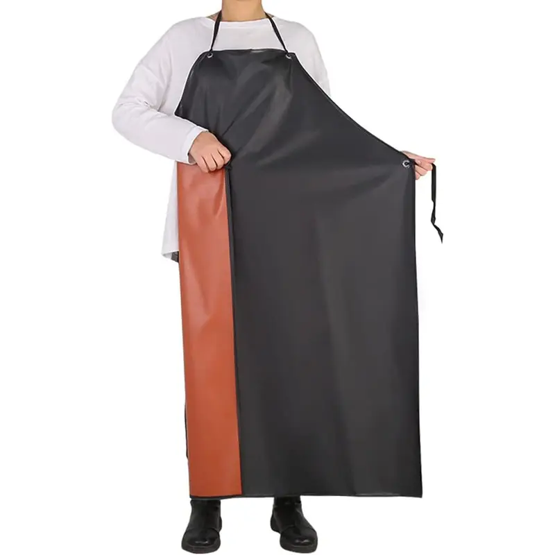 Heavy Duty Vinyl Waterproof Apron Chemical Resistant PVC Apron Industrial Cleaning Kitchen