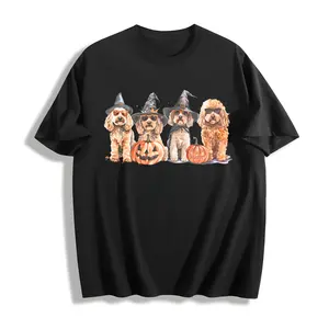 Goldendoodle Halloween T-shirt, Doodle Mom Dad Tee, Goldendoodle Gifts Holiday Pet Parent Gifts Halloween Dog Shirt, Halloween Gift
