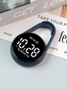 Trendy LED Electronic Watch for Girls, Mini Water Drop Night Glow Keychain, Ideal for Middle School Students, Digital Display, Wristwatch