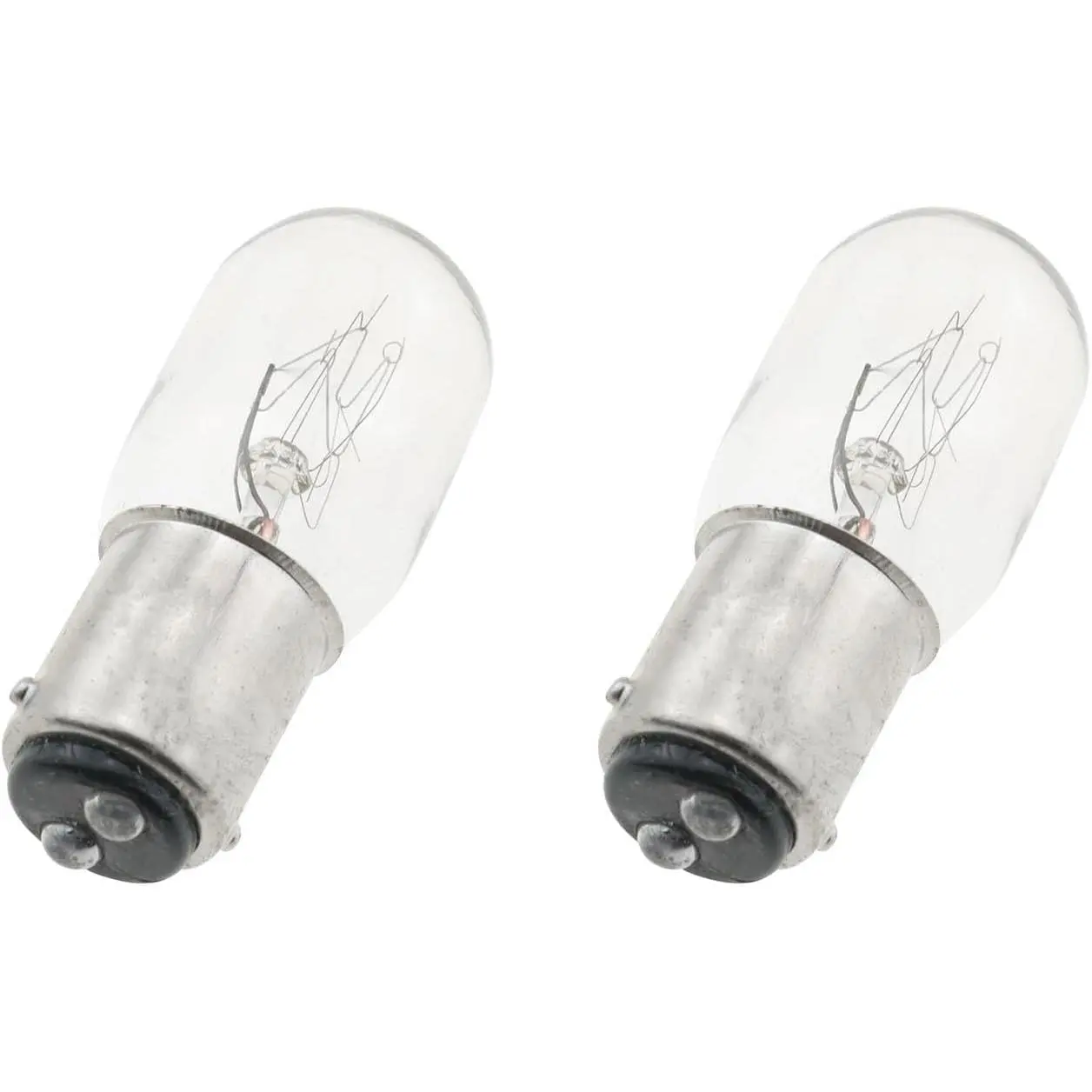 2 count 15W 120V Sewing Machine Light Bulb Light Incandescent Bulb Compatible with Sewing Machine with Push-in Base
