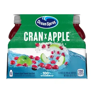 Ocean Spray Cran-Apple Juice Drink, 10 Ounce Bottle (Pack of 6)