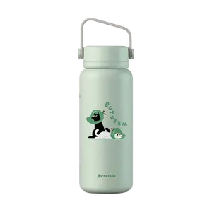 BUYDEEM 640ml Insulated Tumbler for Pets & Humans, Large Capacity Portable Water Bottle, Keeps Drinks Hot/Cold, "Not Mang Dog" Design, Light Green, TS600