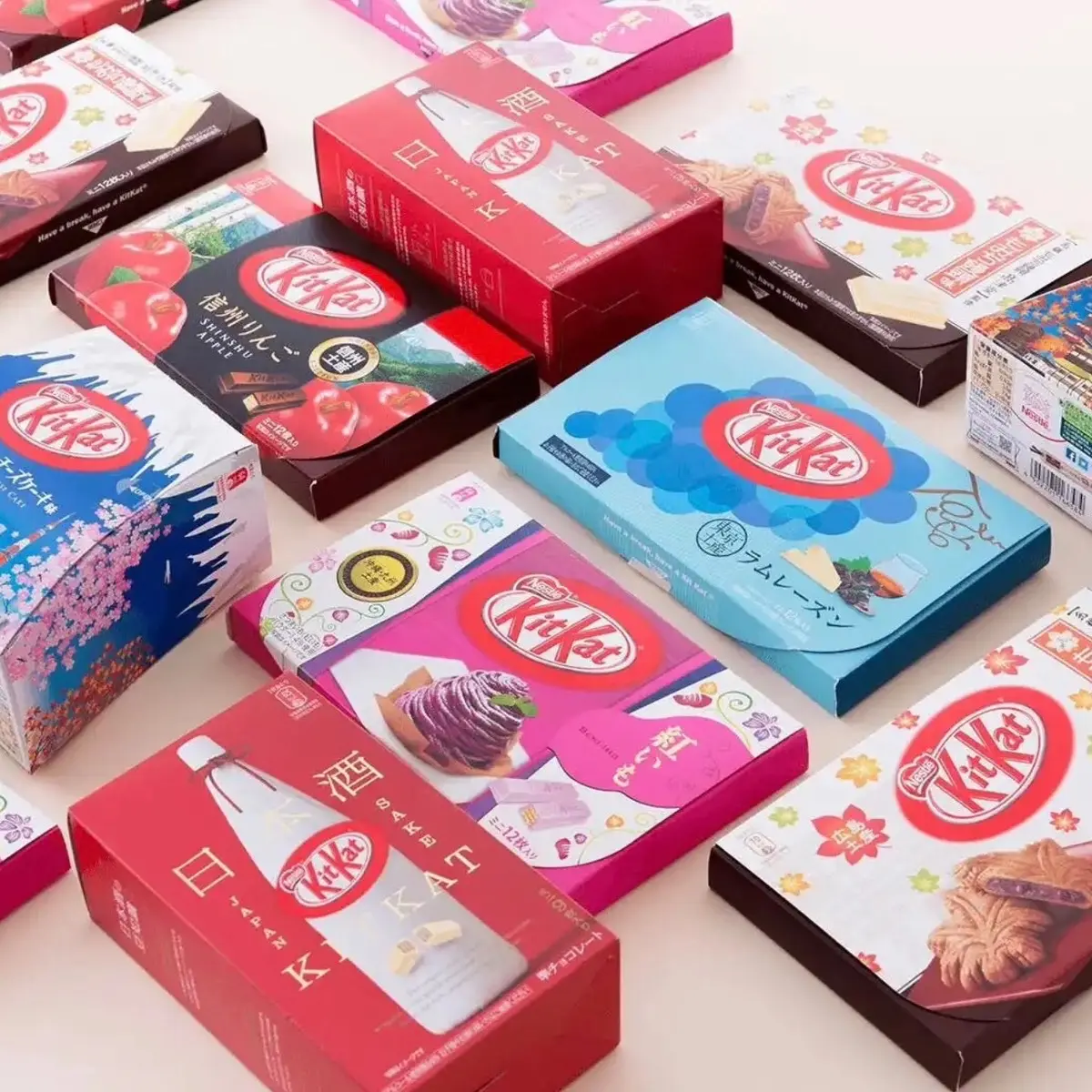 Limited Edition Japanese KitKat Assortment - 15 Pieces - Mini KitKat ...