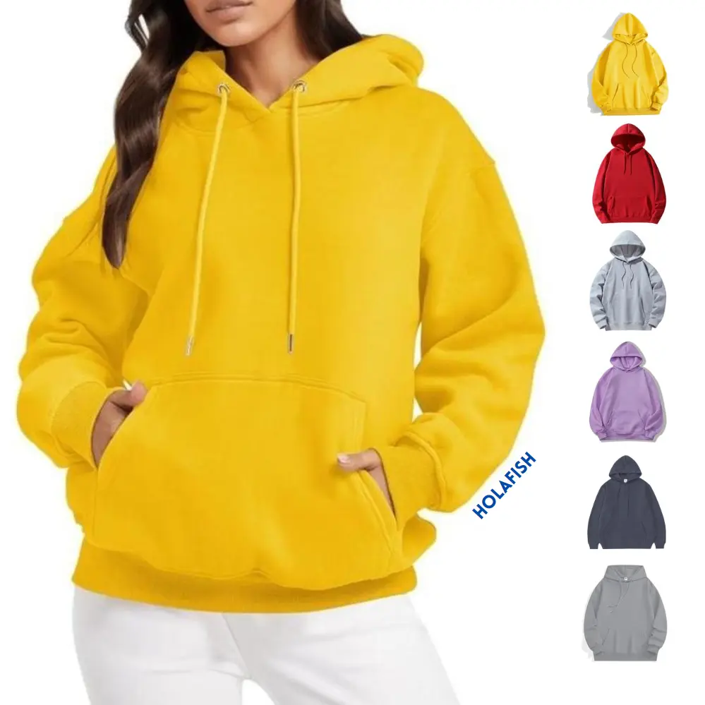 Holafish Unisex Lavender Hoodie – Unisex Cotton Blend Sweatshirt with Comfortable Fabric, Drawcord Hood & Pouch Pocket
