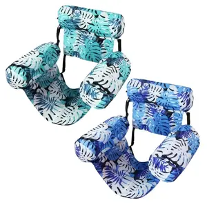 Inflatable Floating Boat & Water Hammock2pack, Pool Float Chair with Backrest, Comfortable Swimming Lounge for Outdoor Pool Beach Lake, Summer Water Party Essential, Pool Floaters