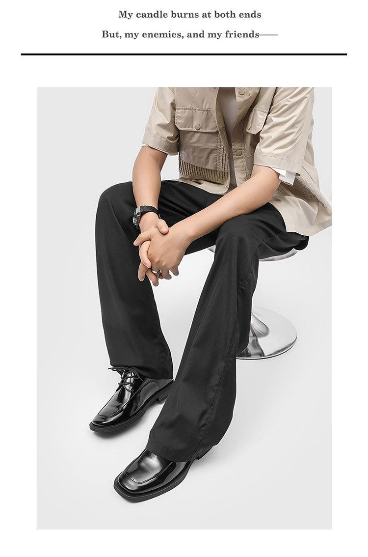 2026 Autumn New Men's British Style Shoes, Chunky Head Height Increase Business Casual Leather Shoes, Office Commute Formal Derby Shoes