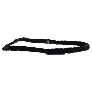 212 MAIN Women's Twist Braided Headband - Simple Braid Design, R2 Ebony Color, Pack of 2, Braidedheadband