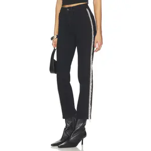 Good American Good Legs Straight Diamond Jeans in Black411