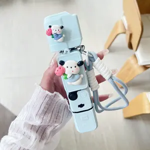 Luxury Tulip Dog Silicone Camera Protection Case, Handheld Gimbal Bag, Camera Gimbal Stabilizer, Compatible with Dji Pocket 3, Durable Camera Cover