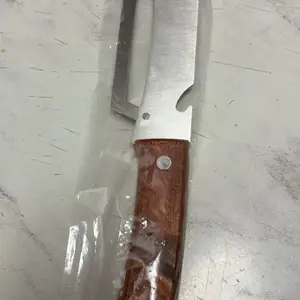 2PCS 2-in-1 Fruit & Veggie Peeler with Bottle Opener Sharp Stainless Steel Wooden Handle Ergonomic Non-slip Design for Comfortable Grip