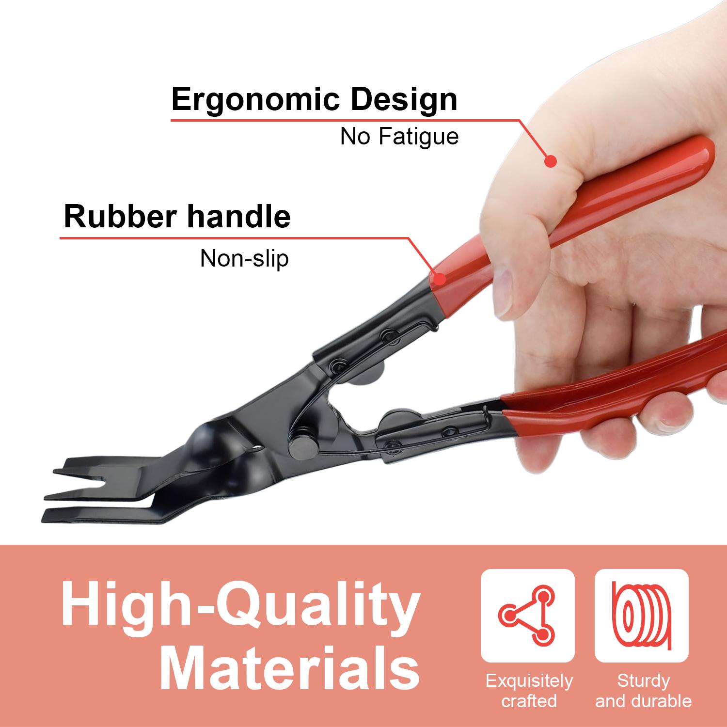 DABATR Automobile Interior Upholstery Trim Clip Pliers Remover Tool, Push Pin Pliers Panel Clip Removal Pliers Trim Removal Tool