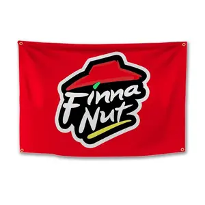 Finna Nut Banner Flag Pizza 3x5ft Premium Quality  Vibrant Colors For College Dorm Room Man Cave Decor
