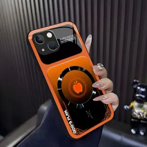 “God’s Plan” MagSafe phone case — neon cyberpunk faith magnetic cover for iPhone 15 Plus — 975