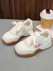 Soft Sole Training Shoes with Buckle Closure, Vintage Style Casual Daily Wear, Versatile Kids Footwear for Outdoors, Casual Trainer Shoes, Casual Athletic Footwear