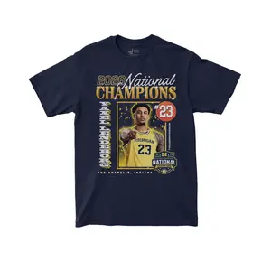 Yaxel Lendeborg #23 National Champions Tee – 2026 Finals MVP Style Graphic – Gift for Basketball Fans & Michigan Supporters – Perfect for Game Nights & Fan Celebrations
