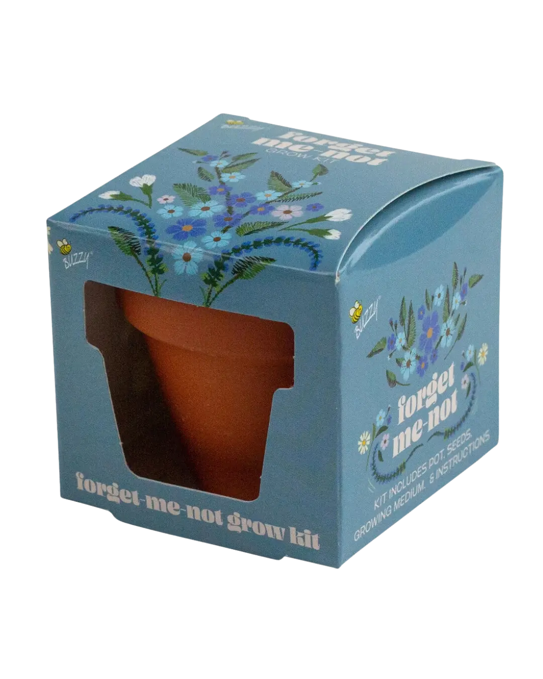 Forget Me Not Mini Grow Kit - Seeds - Gardening - Goddess Provisions