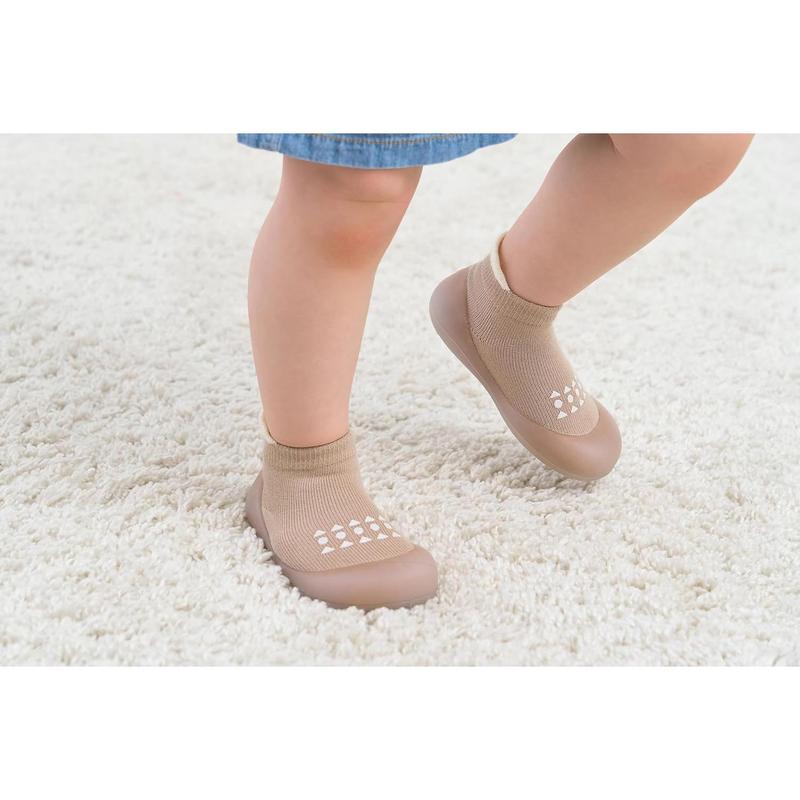 Baby Sock Shoes Toddler Walking Shoes Infant Non-Slip Slippers Soft Rubber Sole Sneakers for Baby Boys Girls