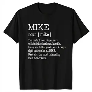 Soft&Comfortable Funny 'Mike Definition' T-Shirt - Men's Soft Cotton Crew Neck Tee - Humor Graphic Casual Fit Top Streetwear graphic tees men gifts shirts men