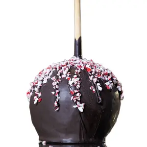 Peppermint Bark Gourmet Caramel Apple -GF Chocolate Sweet