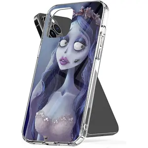 Phone Case Emily The Corpse Cover Bride Shockproof TPU Transparent Compatible with iPhone SE 7 8 X XR 11 12 13 14 15 16 Plus Mini Pro Max Samsung Galaxy Note S9 S10 S20 S21 Ultra Plus Protection Protector