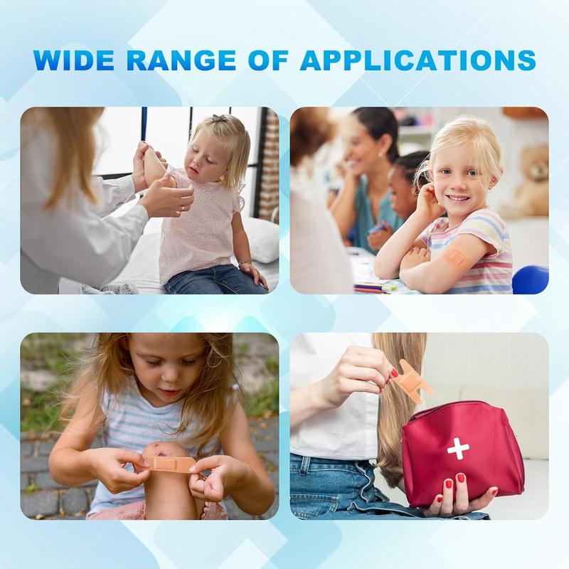 80&160 - Pack PE Flexible Adhesive Bandages, All - in - One Waterproof and Superbly Breathable Bandages with Cushioned Pad for Wound Care, Variety Pack with Finger & Knuckle Bandages