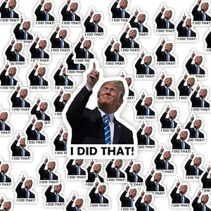 Trump I Did that Stickers,  I Did that Trump Sticker 100PCS—Stick Them Anywhere