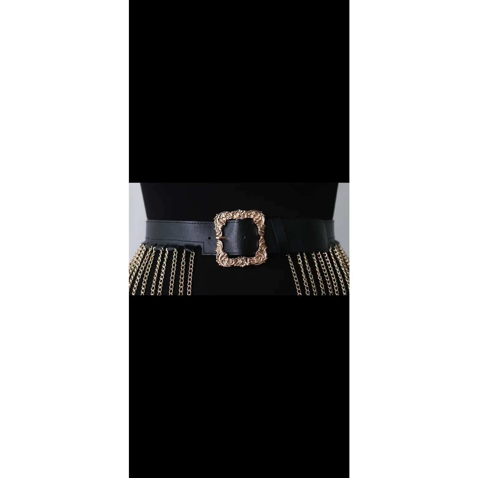 Golden Onyx Chain Belt