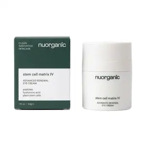 nuorganic NEW LAUNCH Stem Cell Matrix IV Advanced Peptide Renewal Eye Cream, Hydrating Under Eye Brightener, Anti-Aging Daily Skincare, Lightweight with Repair and Restore Benefits