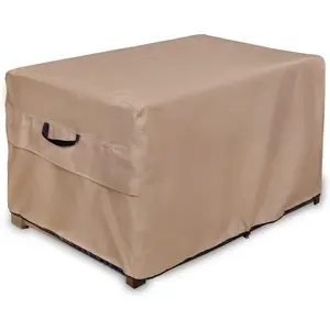 Patio Deck Box Storage Bench Cover -  Outdoor Rectangular Fire Pit Table Covers 64 x 30 inch