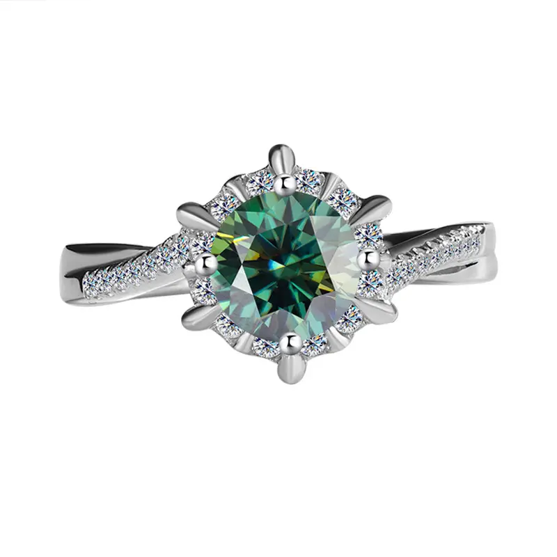 1 carat emerald (Mozambique diamond+GRA