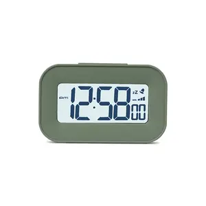 Digital Alarm Clock with Snooze Night Light Compact Design Battery Powered for Bedroom Home Decor Easy to Use
