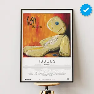 Korn Poster | Issues Poster | Album Poster Prints | Wall Decor Posters | Album Cover | Metal Music Poster