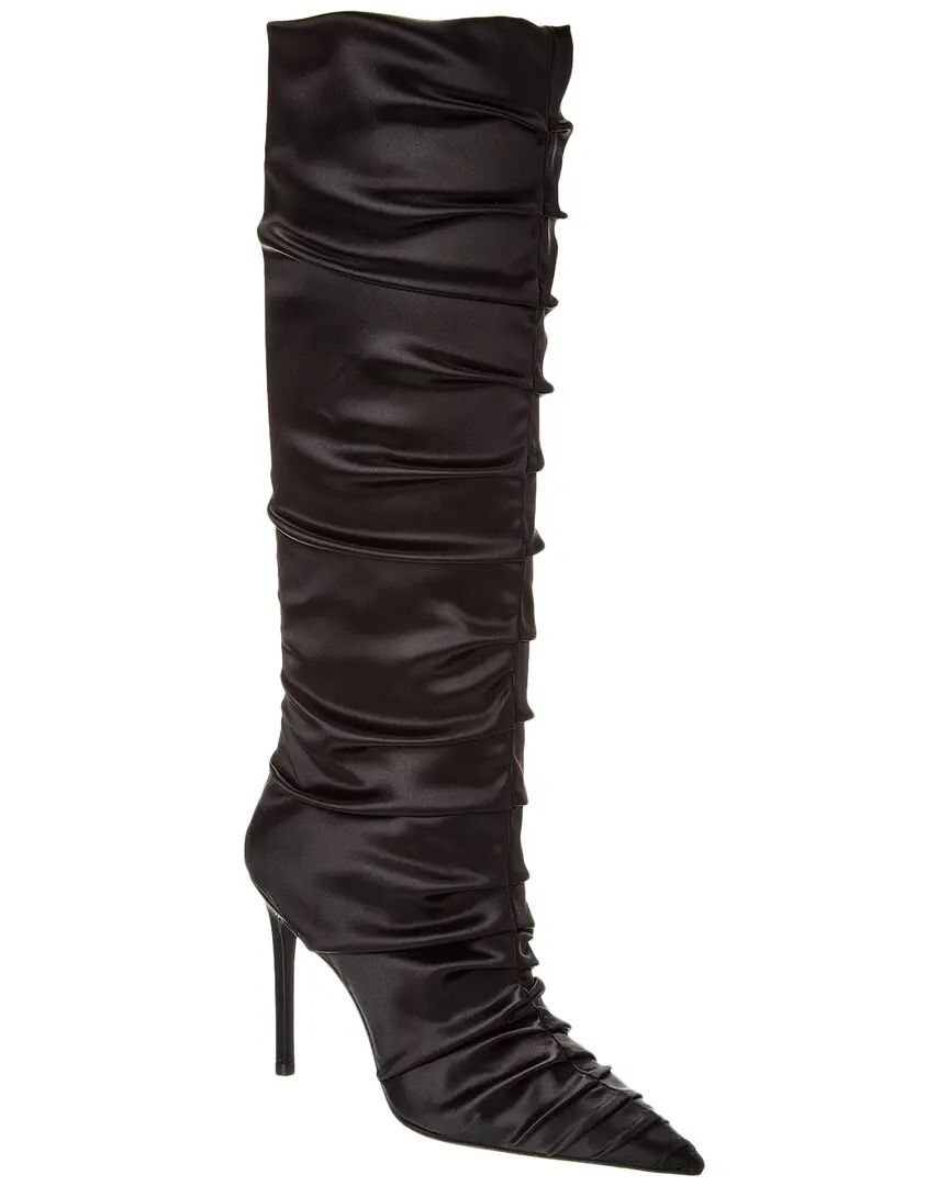 Stuart Weitzman Strt Ruched 100 Satin Knee-High Boot