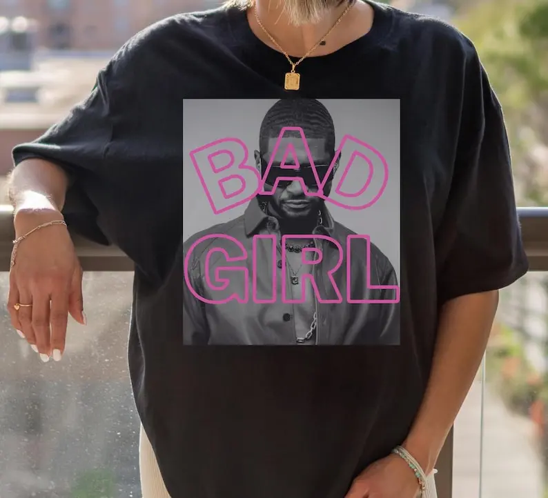 Usherr Bad Girl Tshirt usherTour shirt  Future Tour Usherr Tshirt, Usherr Concert, Express Delivery