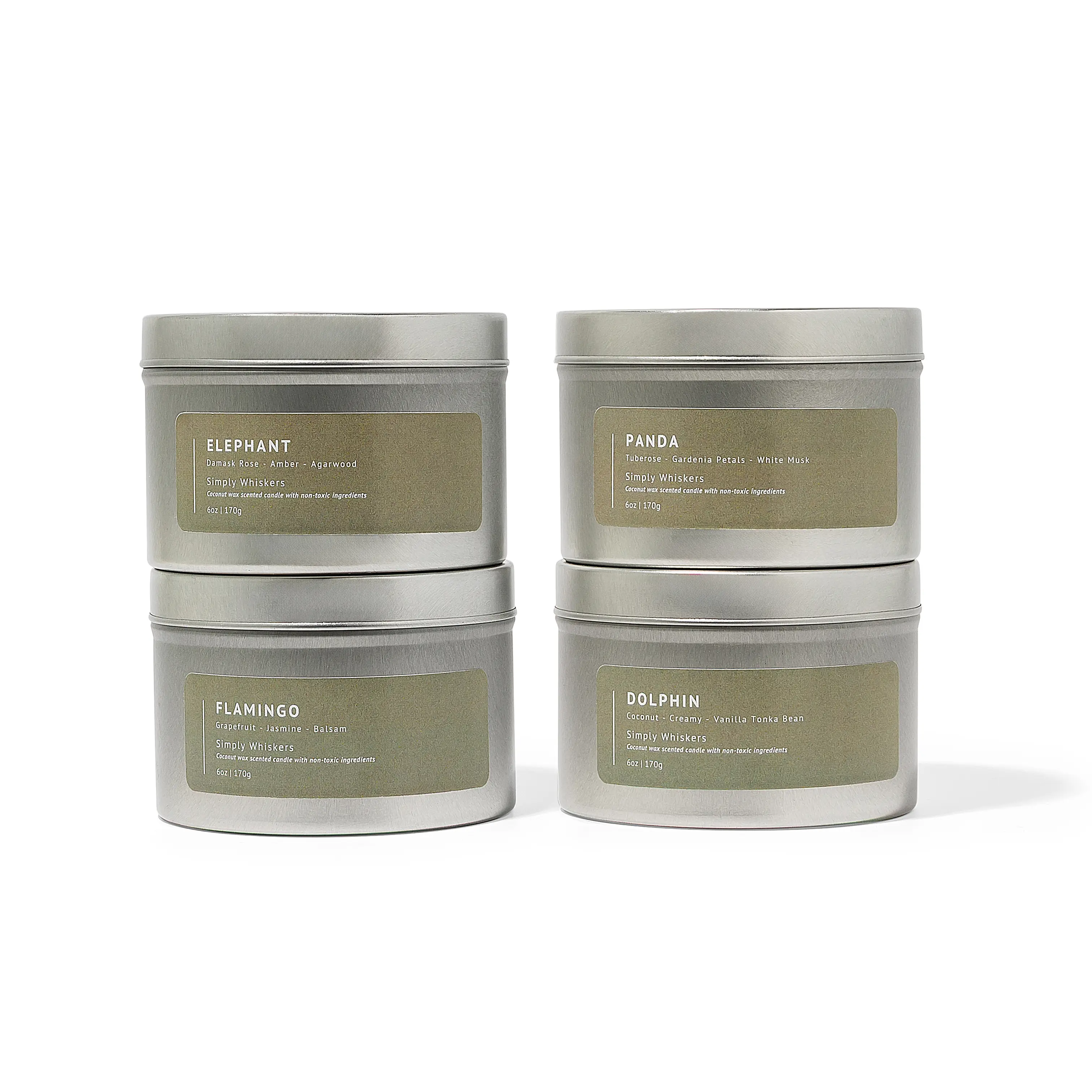 4 Tin Candle Discovery Set | Home Fragrance for Homes with Pets