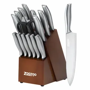 16 pieces,Kitchen Knife Set,Stainless Steel Kitchen Knife Block Set With Knife Sharpening Rod 16 pieces,Kitchen Knife Set,Stainless Steel Kitchen Knife Block Set With Knife Sharpening Rod