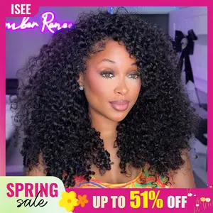 [NEW ARRIVAL] ISEE HAIR Burmese Curly Human Hair Half Wig InvisiFit Strap Glueless Wig for Beginners #Category Spotlight SpringStatements