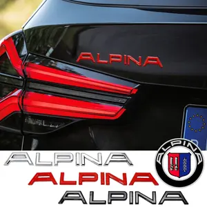 Bmw Alpina Car Styling Stickers, Trunk Badge, Letter Logo Decals, Mudguard Stickers, Side Door Stickers, Body Sticker Set