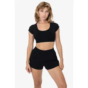 MWF314 - 10 oz. Mid-Weight Poly Cotton Fleece Short Shorts