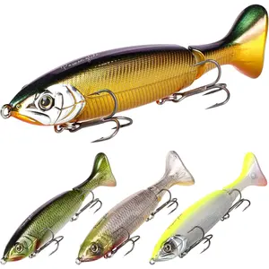 Glide Baits for Freshwater and Saltwater 4 count in 1 Pack Swimbait for Bass Wake  Trout Walleye Pike Fishing Lures bass Fishing Lure Musky Lures Fishing Plugs