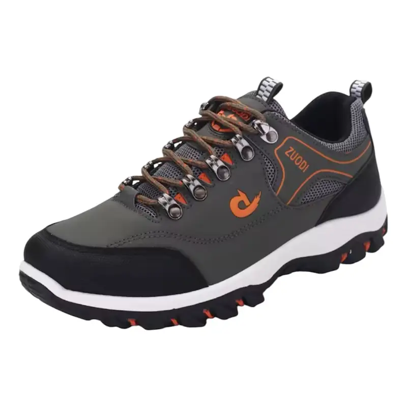 Men's Hiking Shoes Waterproof Leather Outdoor PU Shoes Wear-resistant Men Trekking Walking Hunting Tactical Sneakers