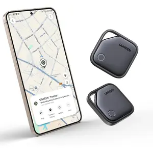 2-pack Bluetooth tracking tags, compatible with the Samsung SmartThings app (only for Samsung devices), 550-day replaceable battery, smart tags for locating keys, luggage, and passports
