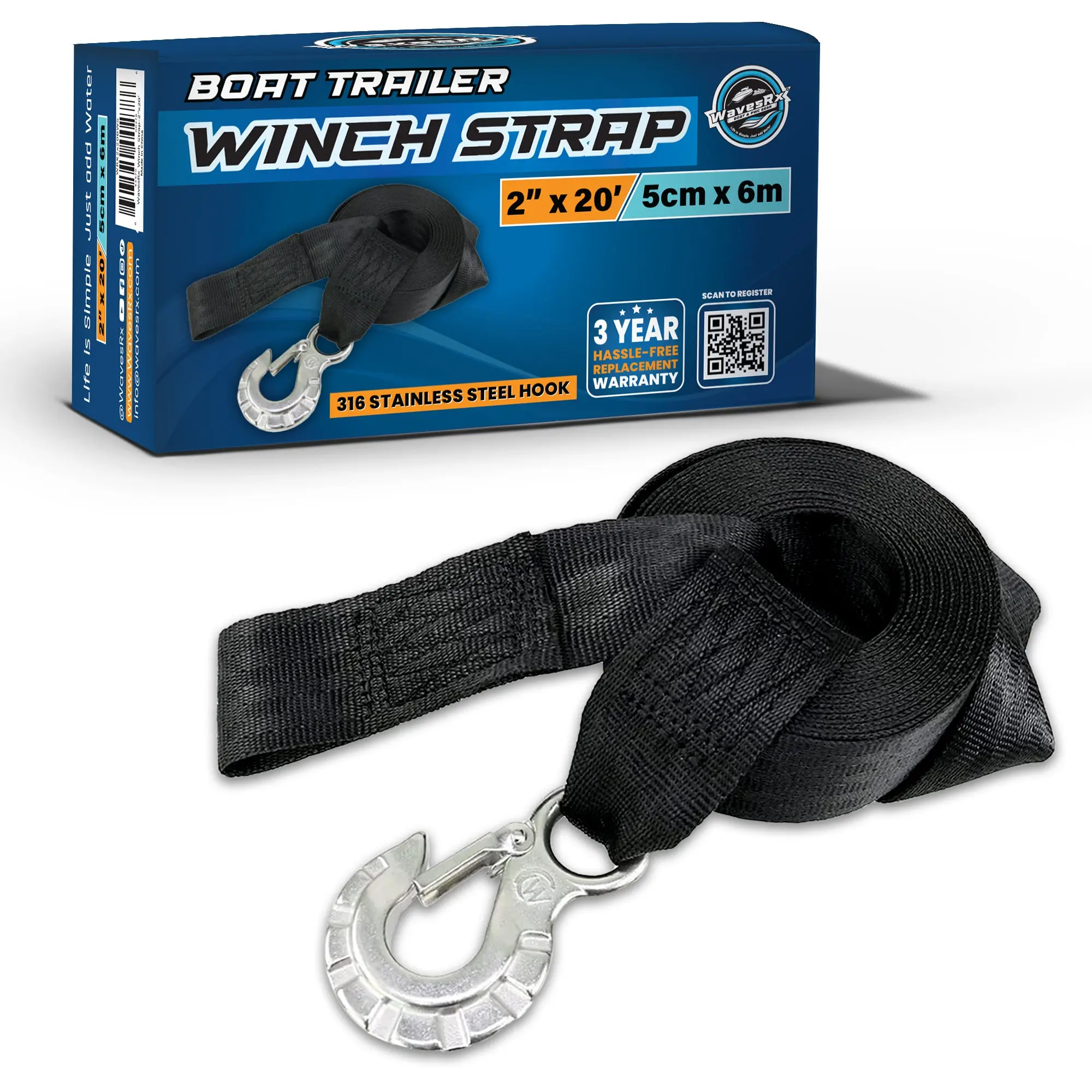 BOAT TRAILER WINCH STRAP BOAT TRAILER WINCH STRAP