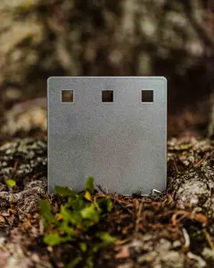 6″ Multi-use Square AR500 Gong Target - 3 Holes