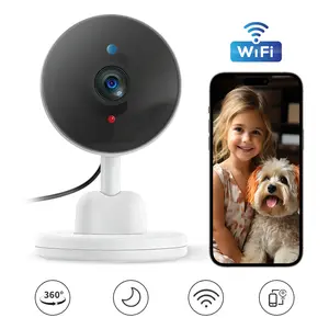 1080P HD Smart Security Camera, 2.4G WiFi, IR Night Vision, PIR Motion Detection, 2 Way Audio, Baby Toddlers Pet Monitor, Indoor Security Cam, Cloud SD Storage, 24 7 Recording,for Home/Office/Garage/ Security Cam