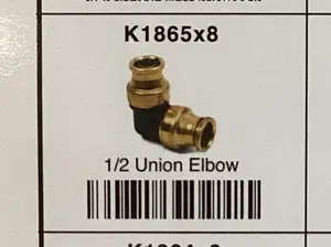 1/2 union elbow